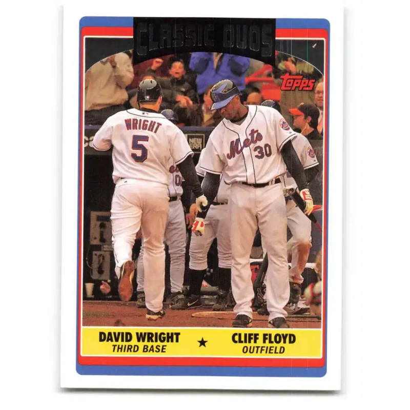 2006 Topps Update #327 Cliff Floyd/David Wright EX Excellent New York Mets Baseball Card - Baseball Card Single