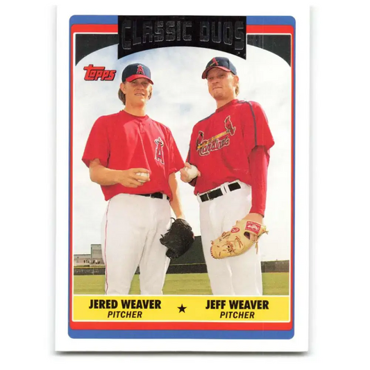 2006 Topps Update #330 Jeff Weaver/Jered Weaver EX Excellent St. Louis Cardinals Baseball Card - Baseball Card Single