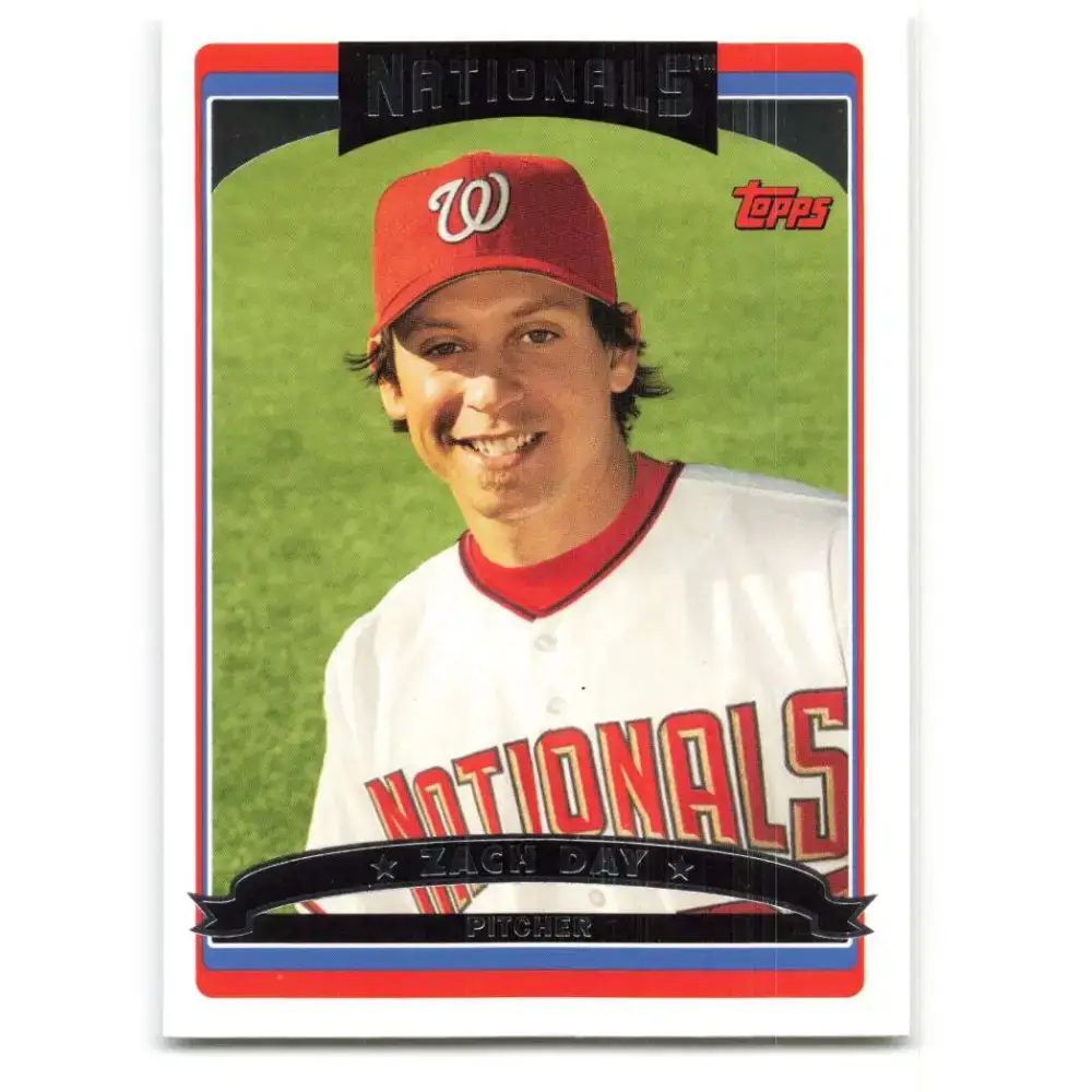 2006 Topps Update #39 Zach Day EX Excellent Washington Nationals Baseball Card - Baseball Card Single