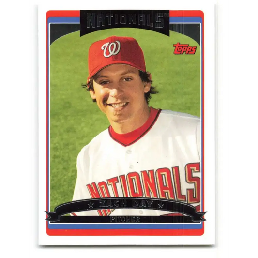 2006 Topps Update #39 Zach Day EX Excellent Washington Nationals Baseball Card