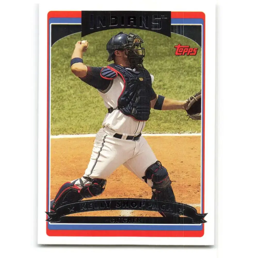 2006 Topps Update #49 Kelly Shoppach EX Excellent Cleveland Indians Baseball Card - Baseball Card Single