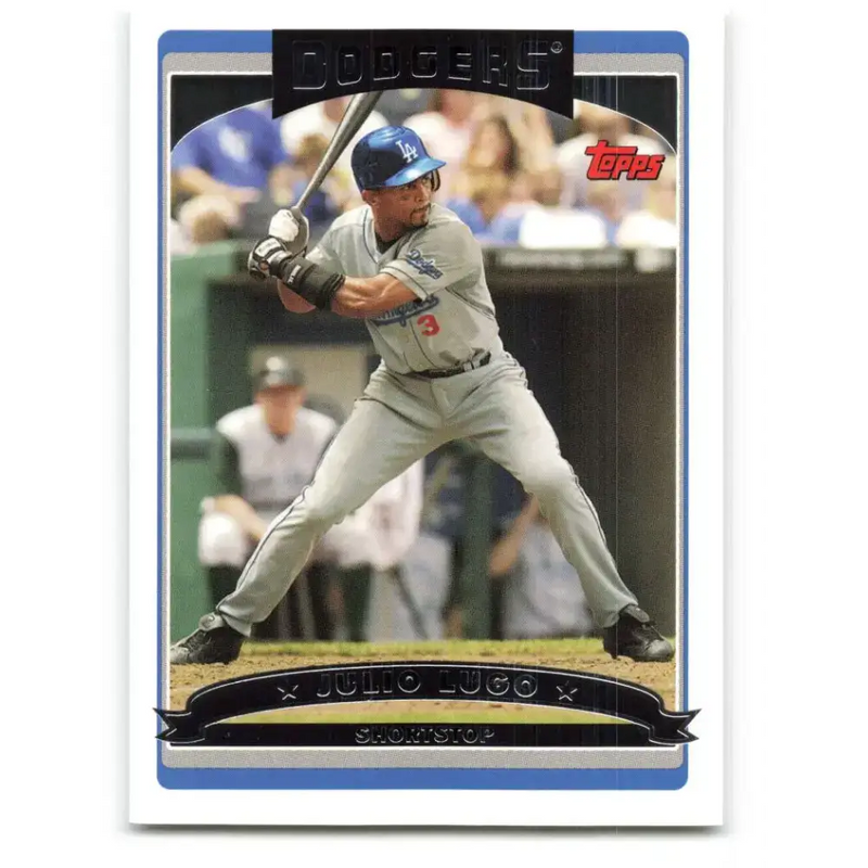 2006 Topps Update #55 Julio Lugo EX Excellent Los Angeles Dodgers Baseball Card - Baseball Card Single