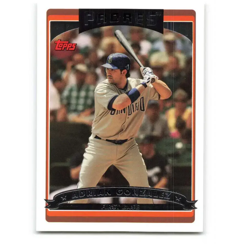 2006 Topps Update #58 Adrian Gonzalez EX Excellent San Diego Padres Baseball Card - Baseball Card Single