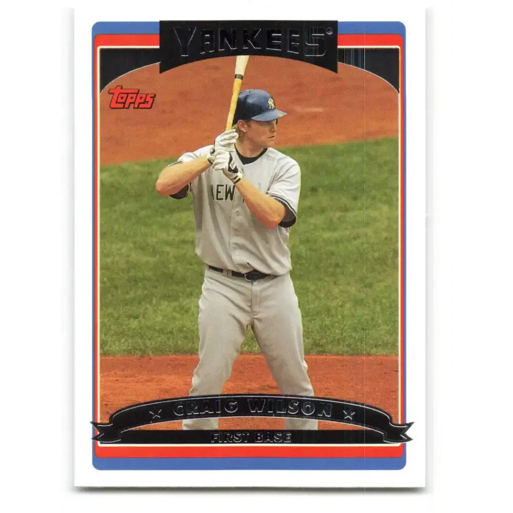 2006 Topps Update #61 Craig Wilson EX Excellent New York Yankees Baseball Card - Baseball Card Single