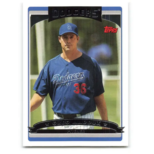 2006 Topps Update #65 Greg Maddux EX Excellent Los Angeles Dodgers Baseball Card