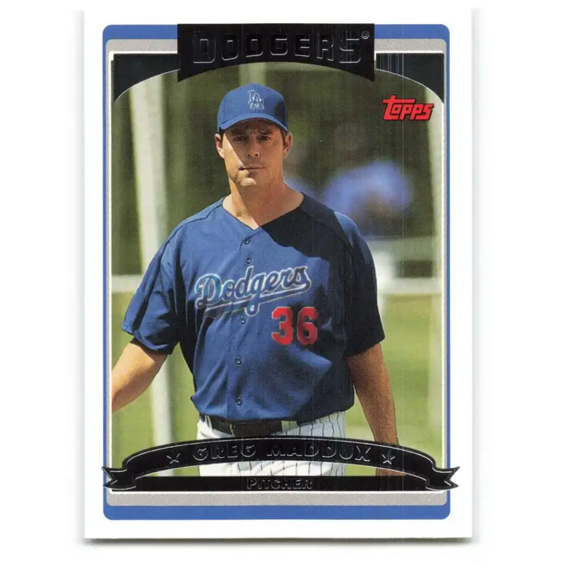 2006 Topps Update #65 Greg Maddux EX Excellent Los Angeles Dodgers Baseball Card - Baseball Card Single