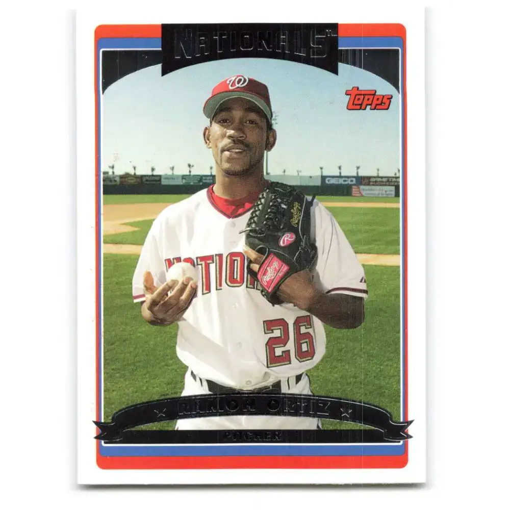 2006 Topps Update #8 Ramon Ortiz EX Excellent Washington Nationals Baseball Card - Baseball Card Single