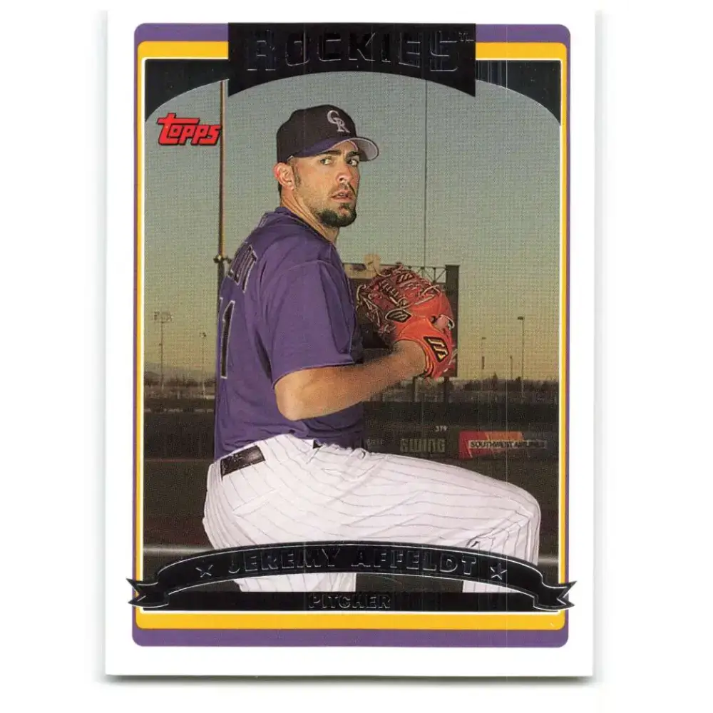 2006 Topps Update #81 Jeremy Affeldt EX Excellent Colorado Rockies Baseball Card - Baseball Card Single