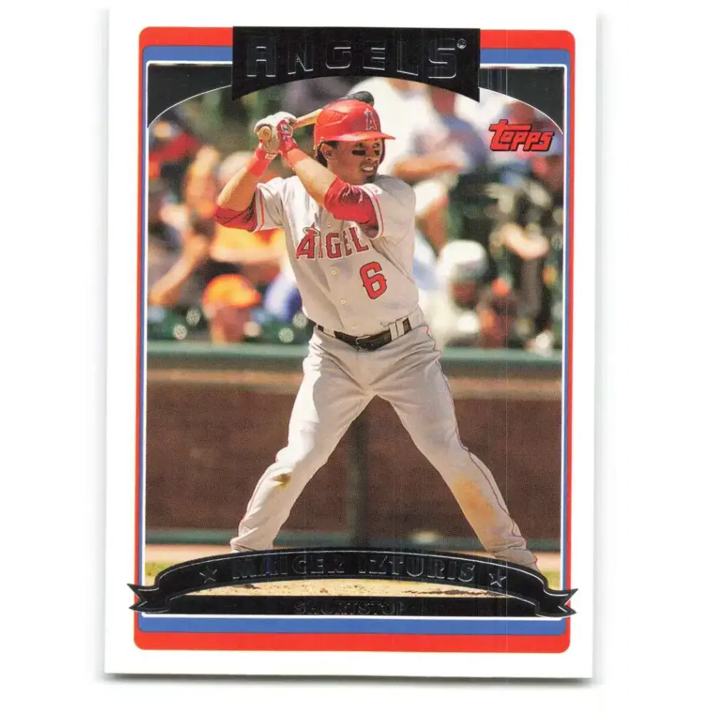 2006 Topps Update #87 Maicer Izturis EX Excellent Los Angeles Angels Baseball Card - Baseball Card Single