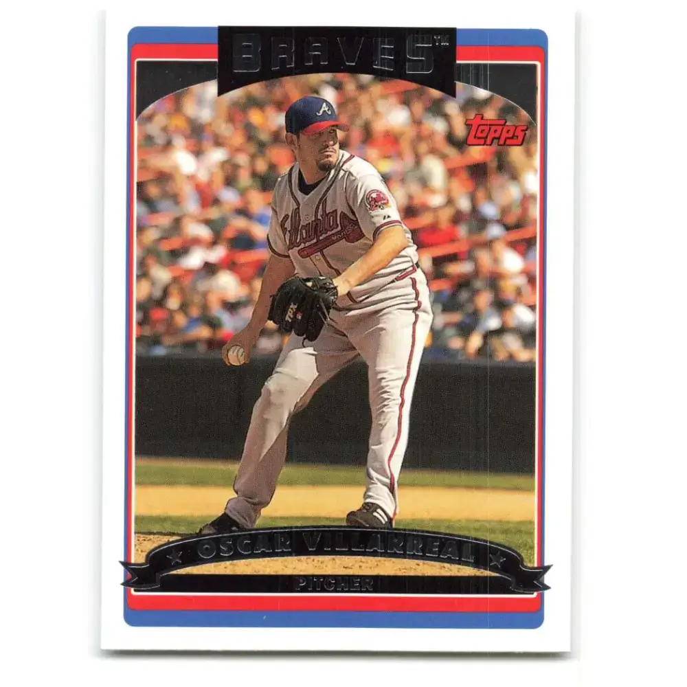 2006 Topps Update #91 Oscar Villarreal EX Excellent Atlanta Braves Baseball Card - Baseball Card Single