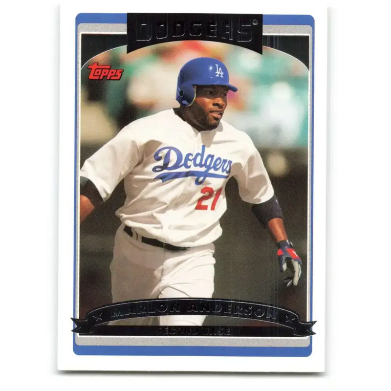 2006 Topps Update #96 Marlon Anderson EX Excellent Los Angeles Dodgers Baseball Card - Baseball Card Single