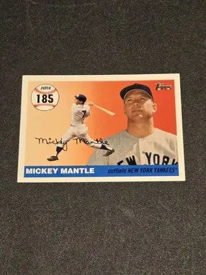 2006 Topps Updates & Highlights #MHR185 Mickey Mantle Home Run History - Baseball Card Single