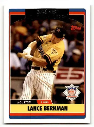 Lance Berkman Houston Astros baseball card from 2006 Topps Updates & Highlights with original gloss