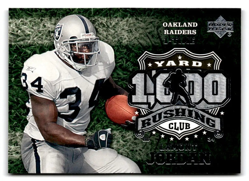 2006 Upper Deck #1KR-JO LaMont Jordan 1000 Yard Rushing Club - Football Card Single