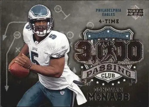 Original gloss Donovan McNabb football card from Upper Deck Yard Passing Club series
