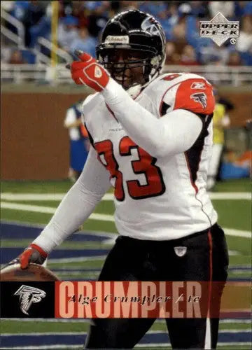 Original gloss Upper Deck Alge Crumpler football card 2006 Falcons NM-MT