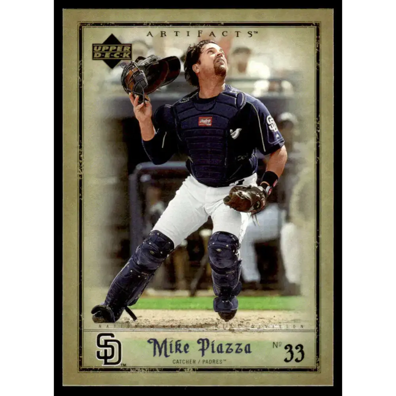 2006 Upper Deck Artifacts #57 Mike Piazza EX/NM San Diego Padres Baseball Card - Baseball Card Single