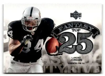 2006 Upper Deck #F25-JO LaMont Jordan Fantasy Top 25 - Football Card Single