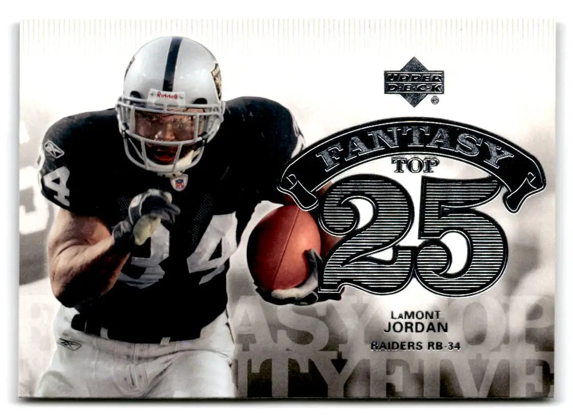 2006 Upper Deck #F25-JO LaMont Jordan Fantasy Top 25 - Football Card Single