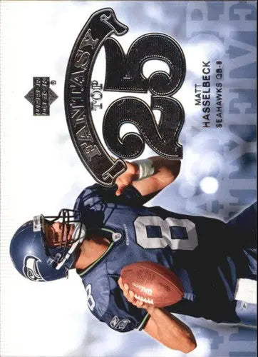 Original gloss football card from Upper Deck Fantasy featuring Matt Hasselbeck in NM-MT condition