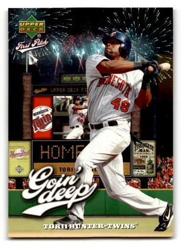 2006 Upper Deck First Pitch Goin Deep #GD32 Torii Hunter NM-MT Twins ID:59783 - Baseball Card Single