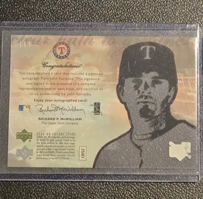 2006 Upper Deck Future Stars #111 John Koronka - Baseball Card Single