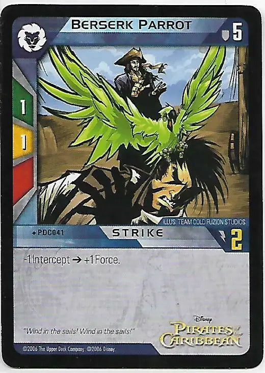 Original gloss Pirates of the Caribbean trading card from 2006 Upper Deck Pirates series