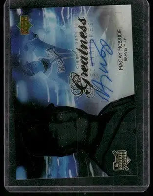 2006 Upper Deck SPx Macay McBride #122 Auto Baseball - Baseball Card Single