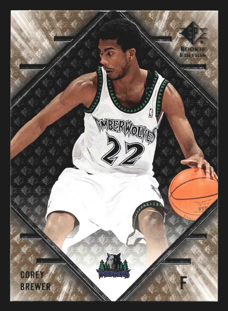 2007-08 SP Rookie Edition Corey Brewer #65 Minnesota Timberwolves - Basketball Card Single