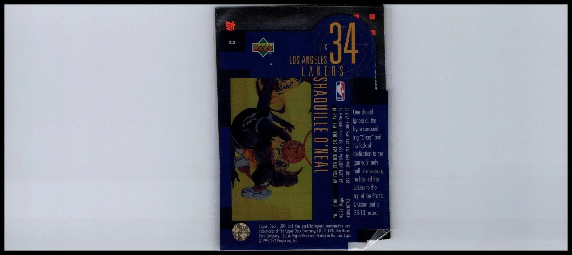 Shaquille O’Neal trading card from 2007-08 Topps Gold series, limited to 2007 copies
