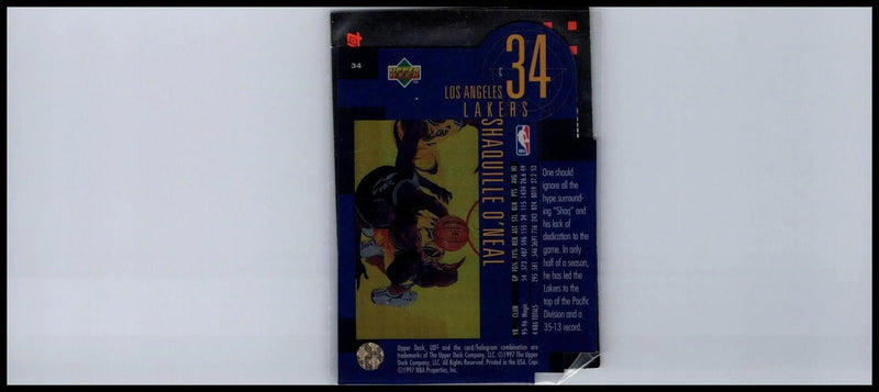 Shaquille O’Neal trading card from 2007-08 Topps Gold series, limited to 2007 copies