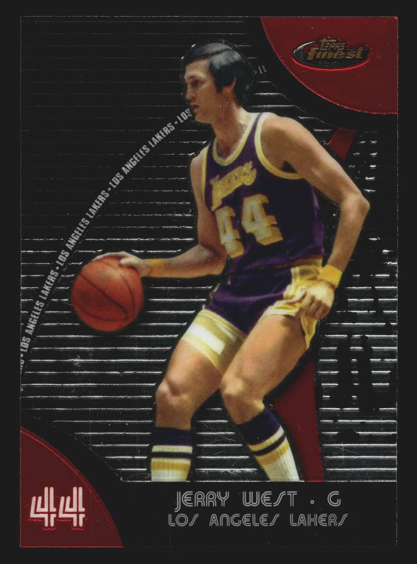 2007-08 Topps Finest #47 Jerry West Los Angeles Lakers HOF - Basketball Card Single