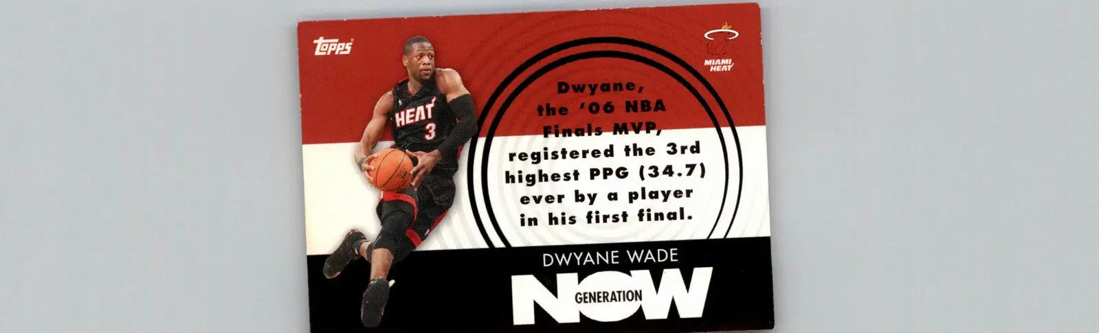 2007-08 Topps #GN3 Dwyane Wade Generation Now Miami Heat - Basketball Card Single