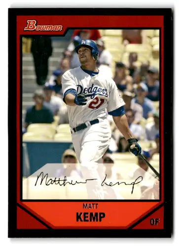 2007 Bowman #160 Matt Kemp NM Near Mint Dodgers ID:81501 - Baseball Card Single