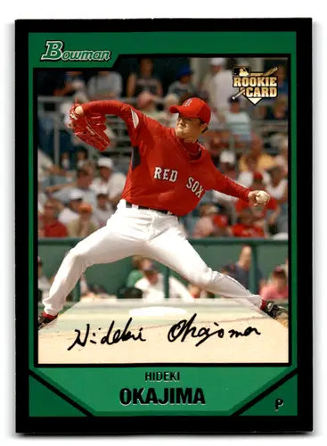 2007 Bowman #219 Hideki Okajima NM Near Mint RC Rookie Red Sox ID:82903 - Baseball Card Single