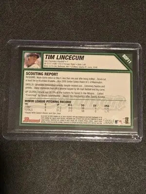 2007 Bowman Draft Picks & Prospects #BDP11 Tim Lincecum - Baseball Card Single