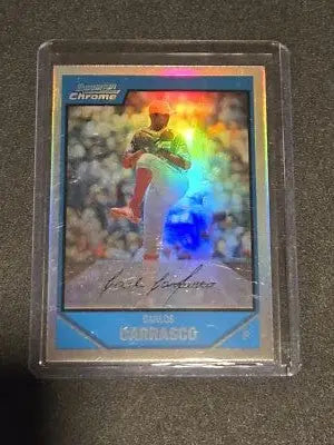 2007 Bowman Draft Picks & Prospects #BDPP68 Carlos Carrasco Chrome Prospects - Baseball Card Single
