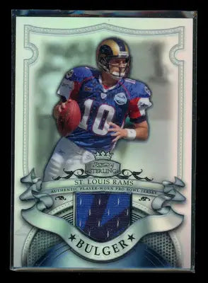 2007 Bowman Sterling Marc Bulger #BSVR-MB Refractor Authentic Jersey 074/199