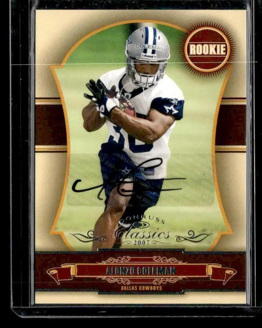 2007 Donruss Classics #250 Alonzo Coleman #/999 - Football Card Single