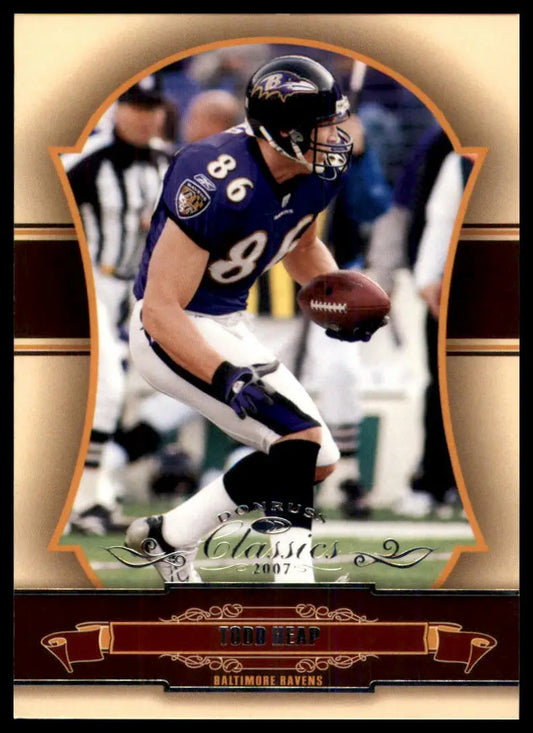 2007 Donruss Classics Todd Heap 8 Baltimore Ravens NM - Football Card Single