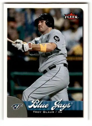 Original gloss Troy Glaus Toronto Blue Jays baseball card from 2007 Fleer set