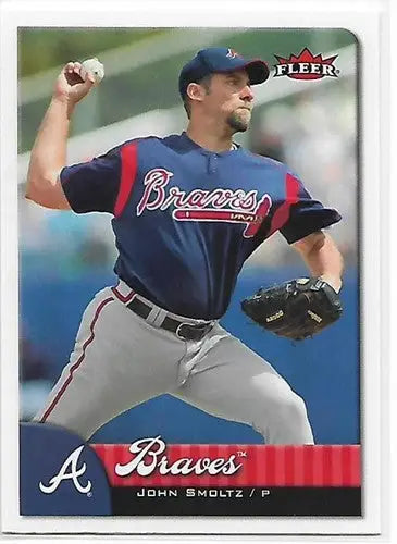 2007 Fleer #303 John Smoltz NM-MT Braves - Baseball Card Single