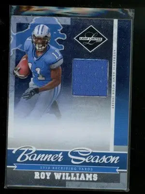 2007 Leaf Limited Banner Season Roy Williams #BS-17 Game-Worn Jersey 002/100 - Sports Memorabilia