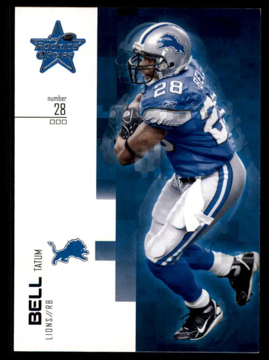 2007 Leaf Rookies & Stars Tatum Bell 19 Detroit Lions NM - Football Card Single