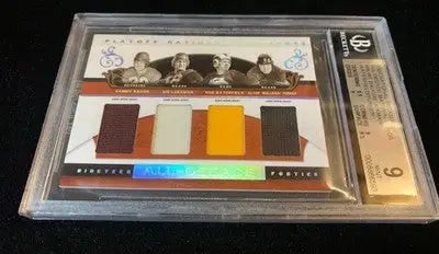 2007 National Treasures Baugh Luckman Waterfield Bulldog Turner BGS 9 Relic #/25 - Football Card Single