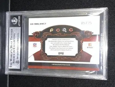 2007 National Treasures Baugh Luckman Waterfield Bulldog Turner BGS 9 Relic #/25 - Football Card Single