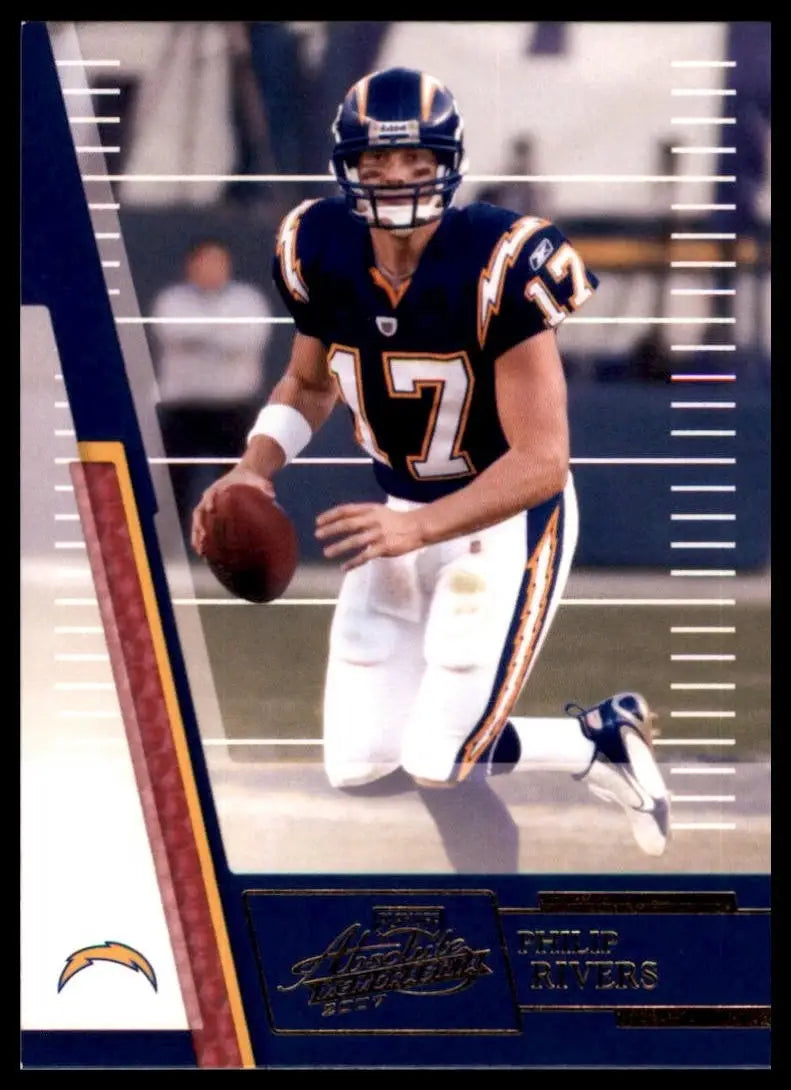 2007 Playoff Absolute Memorabilia Philip Rivers San Diego Chargers football jersey card