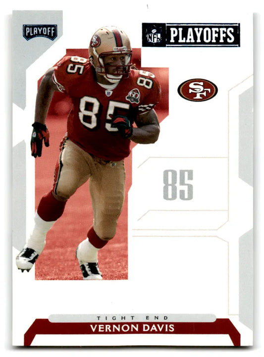 2007 Playoff NFL Playoffs Previews - Bonus Pack Blue B-6 Vernon Davis /600 49ers - Football Card Single