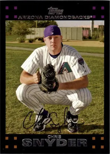 Chris Snyder baseball card with original gloss from 2007 Topps #131 NM-MT Diamondbacks
