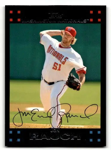 2007 Topps #136 Jon Rauch Washington Nationals Baseball Cards NM Nea ID:53853 - Baseball Card Single